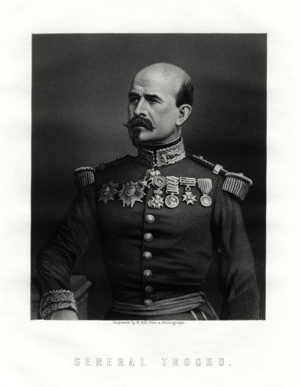 Louis Jules Trochu, líder militar e político francês, século XIX de W. Holl