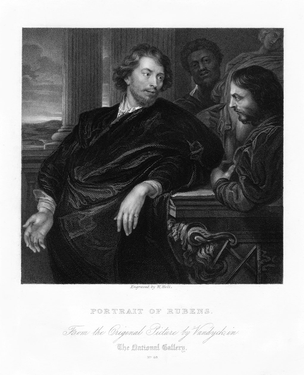 Peter Paul Rubens, artista flamengo, início do século XVII, século XIX. de W. Holl