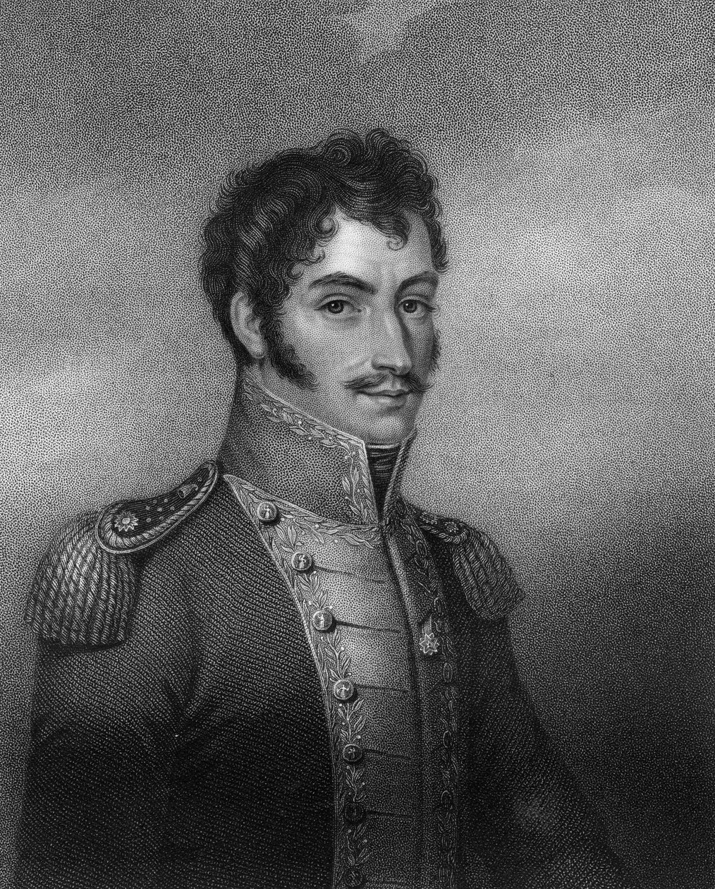 Simon Bolivar, revolucionário sul-americano do século XIX, 1836. de W. Holl