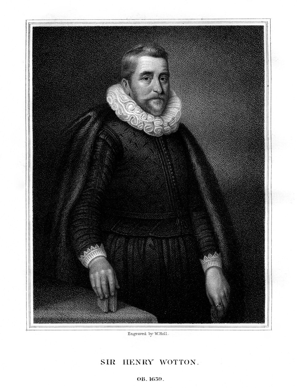 Sir Henry Wotton, autor e diplomata inglês, 1824. de W. Holl
