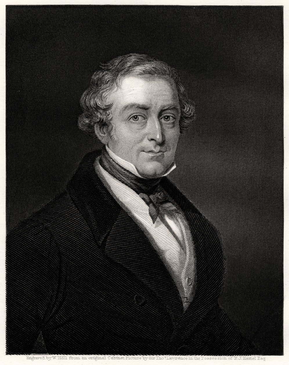 Sir Robert Peel, primeiro ministro britânico, século XIX de W. Holl