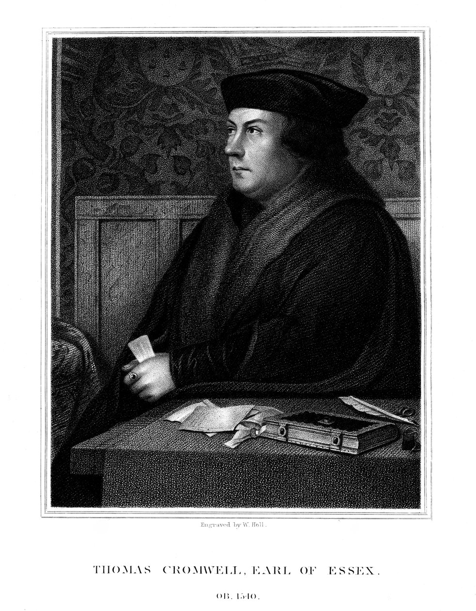Thomas Cromwell, 1º conde de Essex, estadista inglês, 1823. de W. Holl