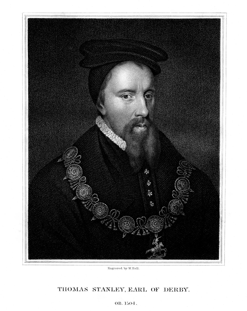 Thomas Stanley, 1º Conde de Derby, nobre inglês, 1827. de W. Holl