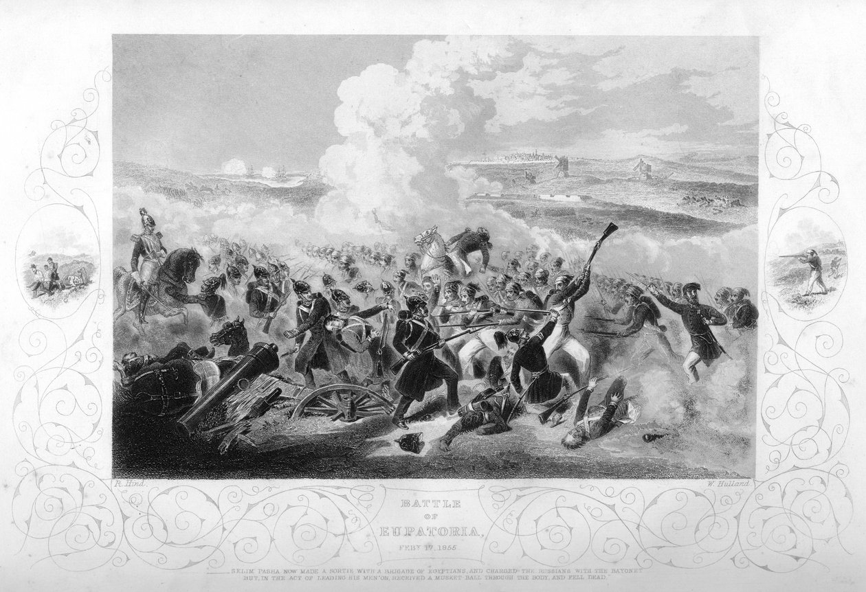 A Batalha de Eupatoria durante a Guerra da Crimeia, 1855 1857. de W. Hulland