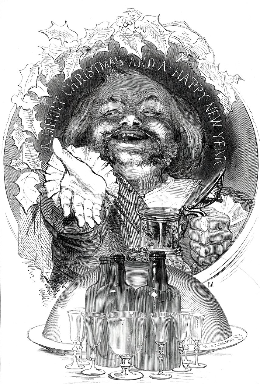 Um Feliz Natal e um Próspero Ano Novo, 1845. de W. J. Linton