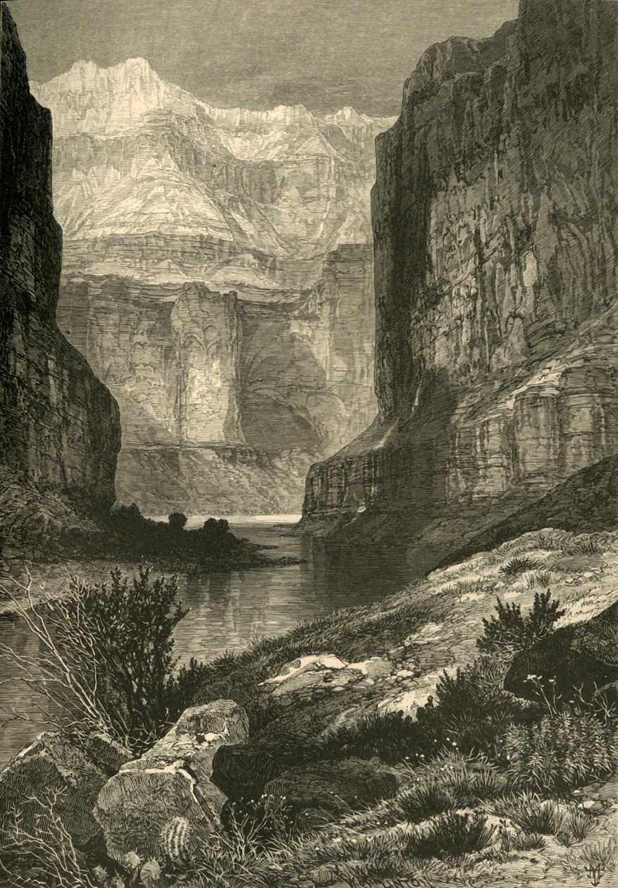 "Marble Cañon", 1874.   de W. J. Linton