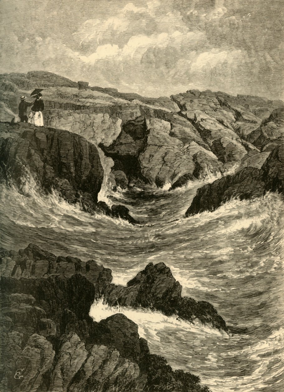 "The Spouting Cave", 1872.   de W. J. Linton