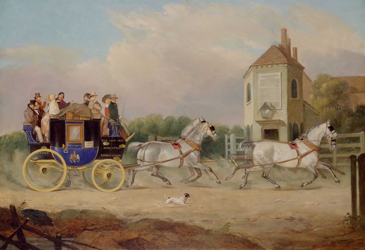 Stourbridge para Birmingham Royal Mail Coach, 1842.   de W. J. Pringle