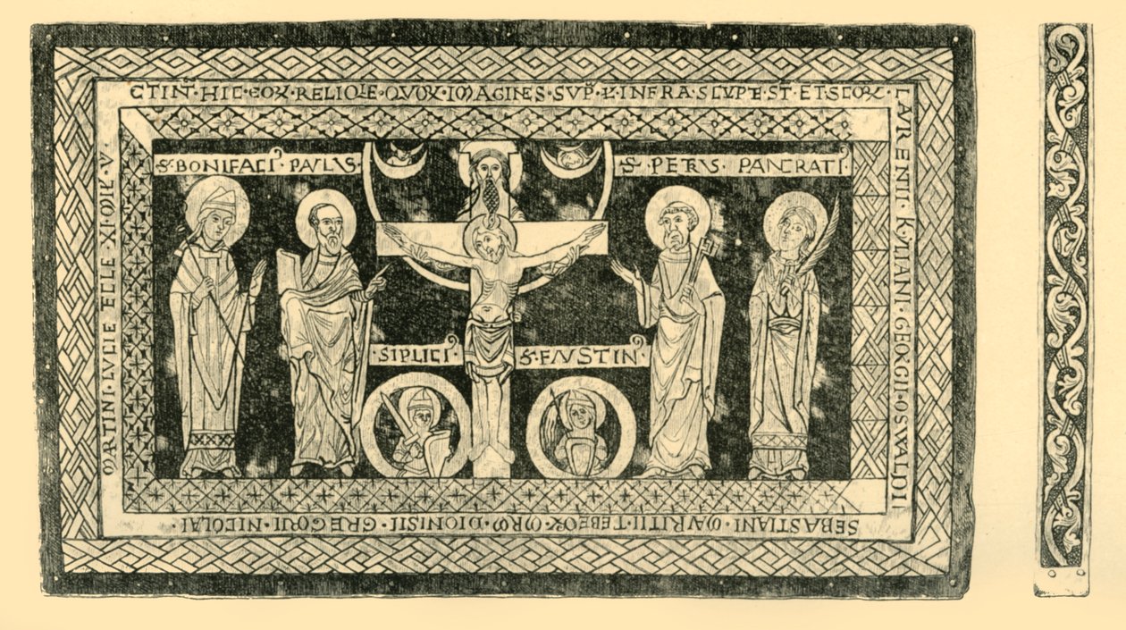 O Altar Portátil de Hildesheim, c1160-1170, 1881. de W Jones