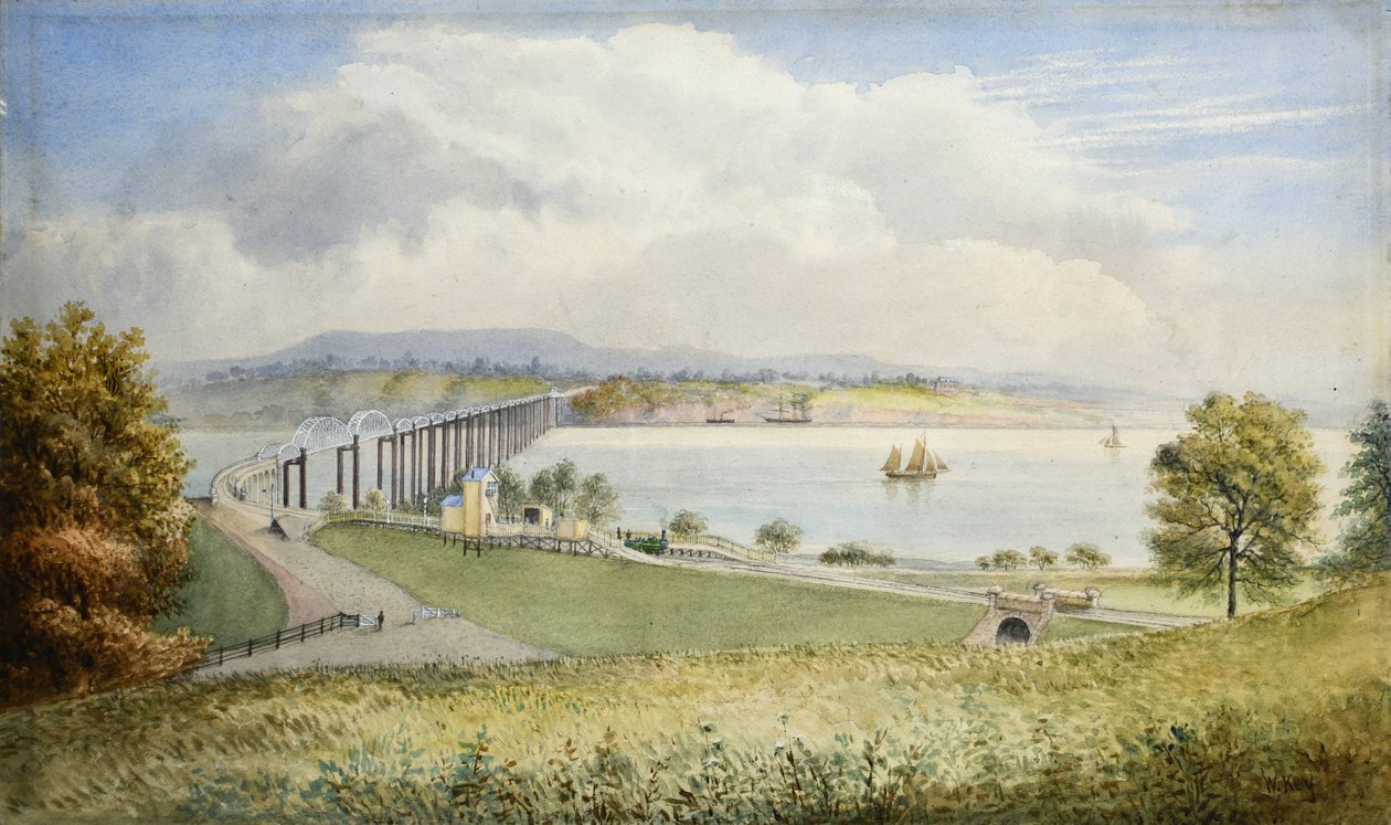 Ponte ferroviária de Severn de W. Key