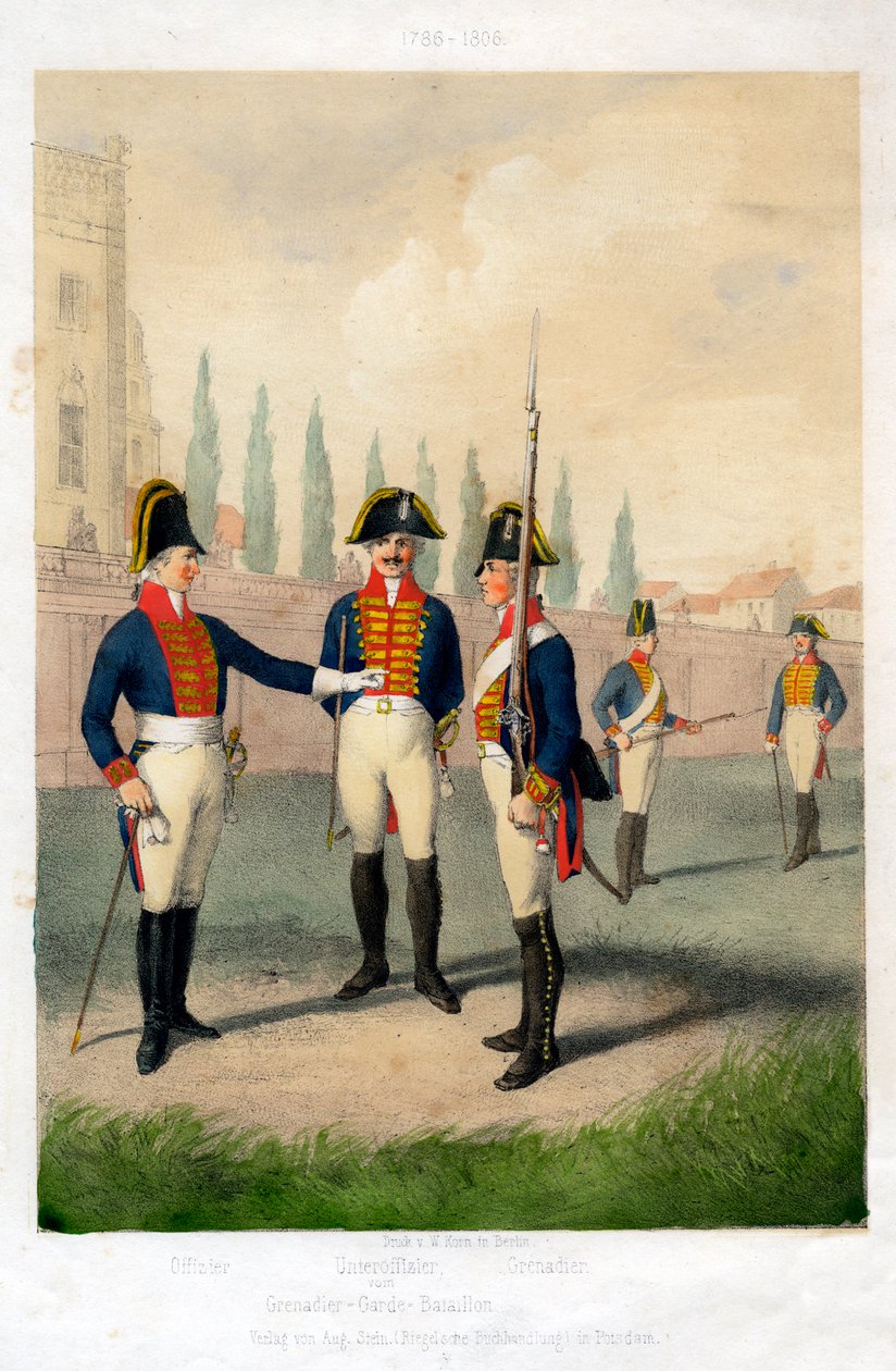Batalhão de Guardas de Granadeiros, 1786-1806 Século XIX. de W Korn