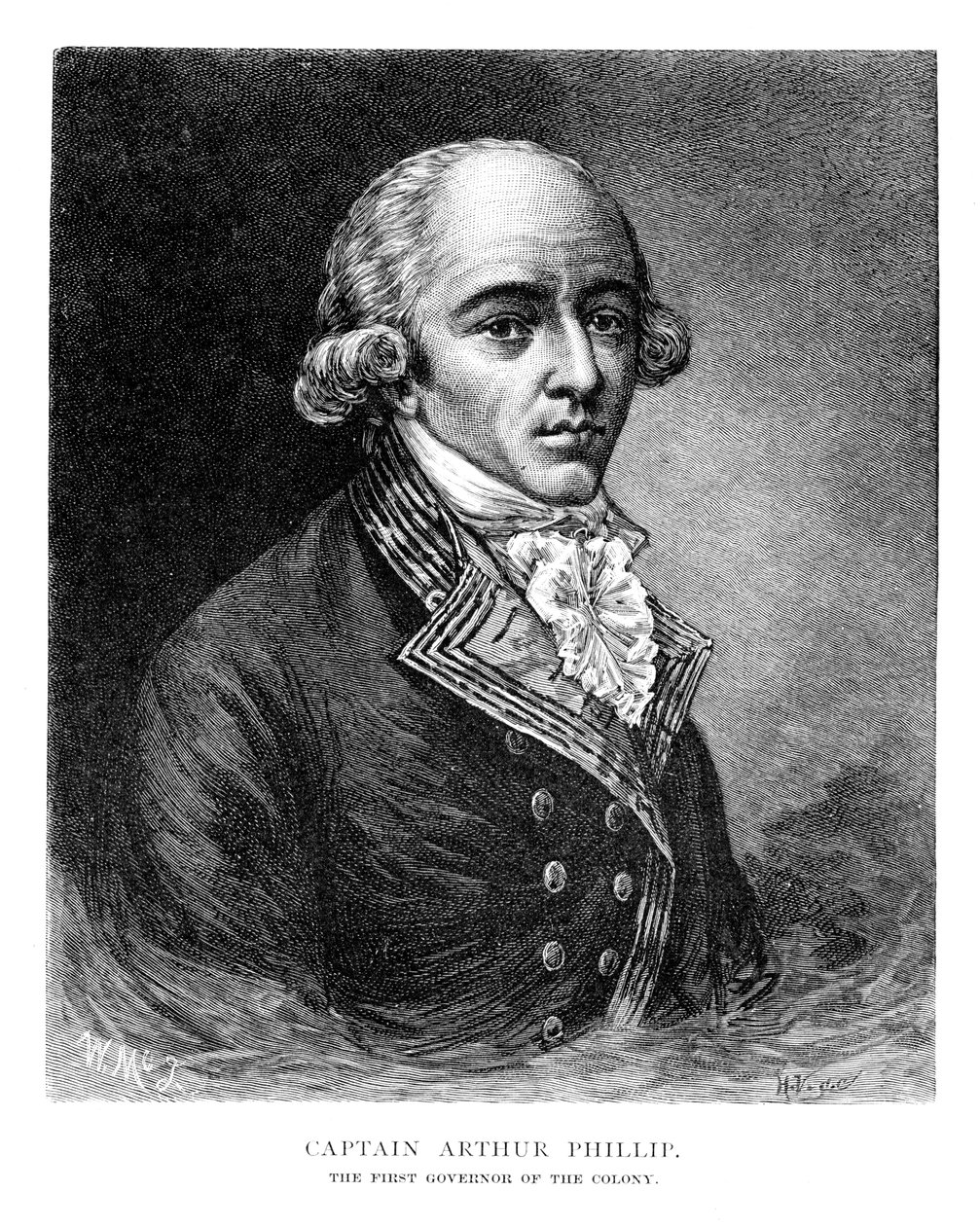 Arthur Phillip, almirante britânico e governador colonial, 1886. de W. Macleod