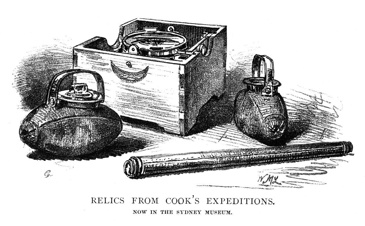 Relíquias das expedições de Cooks, 1886. de W. Macleod