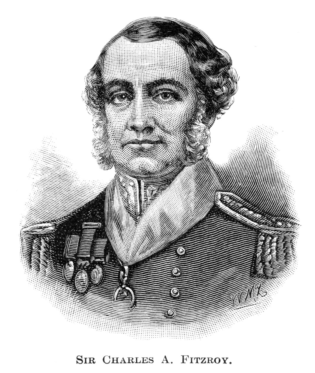 Sir Charles Augustus FitzRoy, governador de Nova Gales do Sul, 1886. de W. Macleod