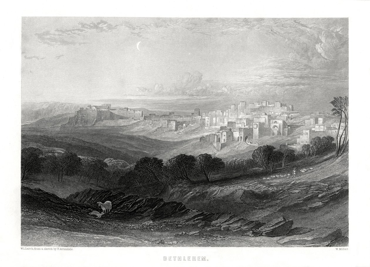 Belém, Palestina, século XIX de W. Miller