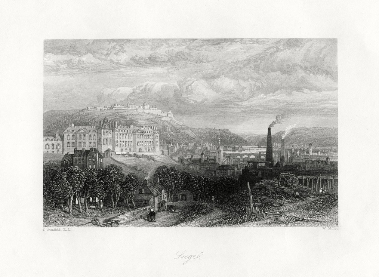 Liège, Bélgica, século XIX de W. Miller