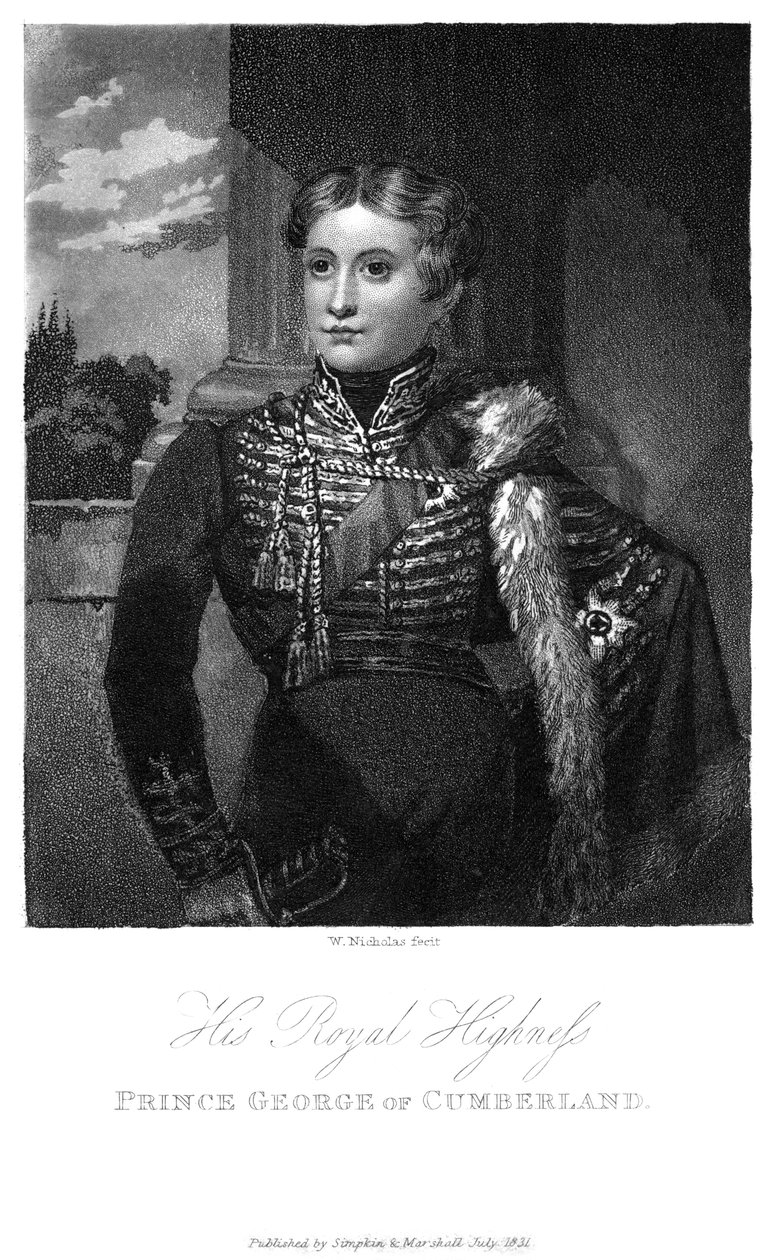 Príncipe George de Cumberland, 1831 de W. Nicholas