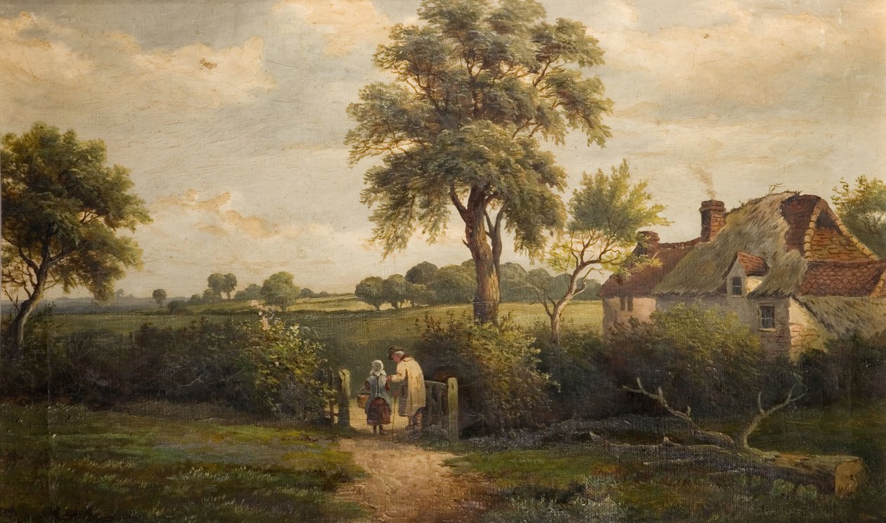 Cottage Scene, Marston Green, 1870. de W P Cartwright