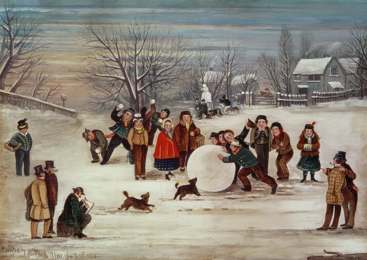 Cena de neve de W. Park