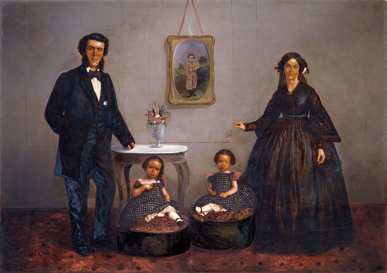 Retrato de família, ca. 1855 de W. Penny