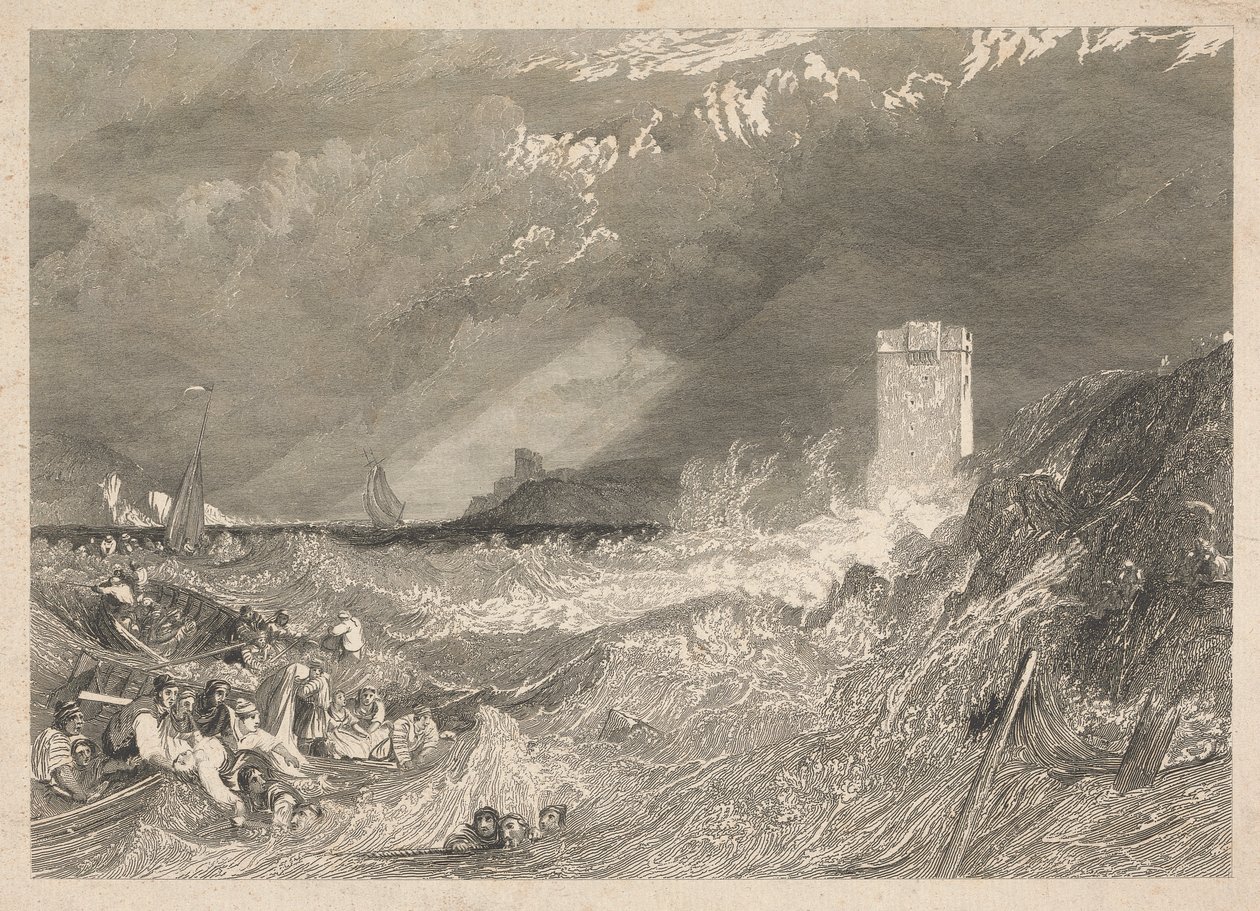 Entrada para Fowey Harbour, Cornualha de W. R. Smith