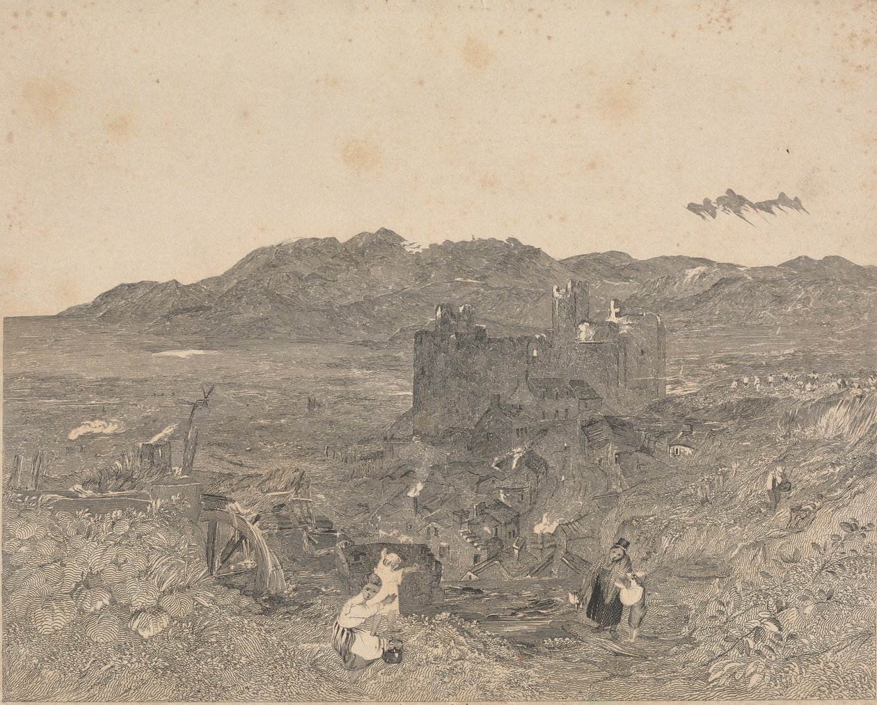 Castelo de Harlech, País de Gales do Norte de W. R. Smith