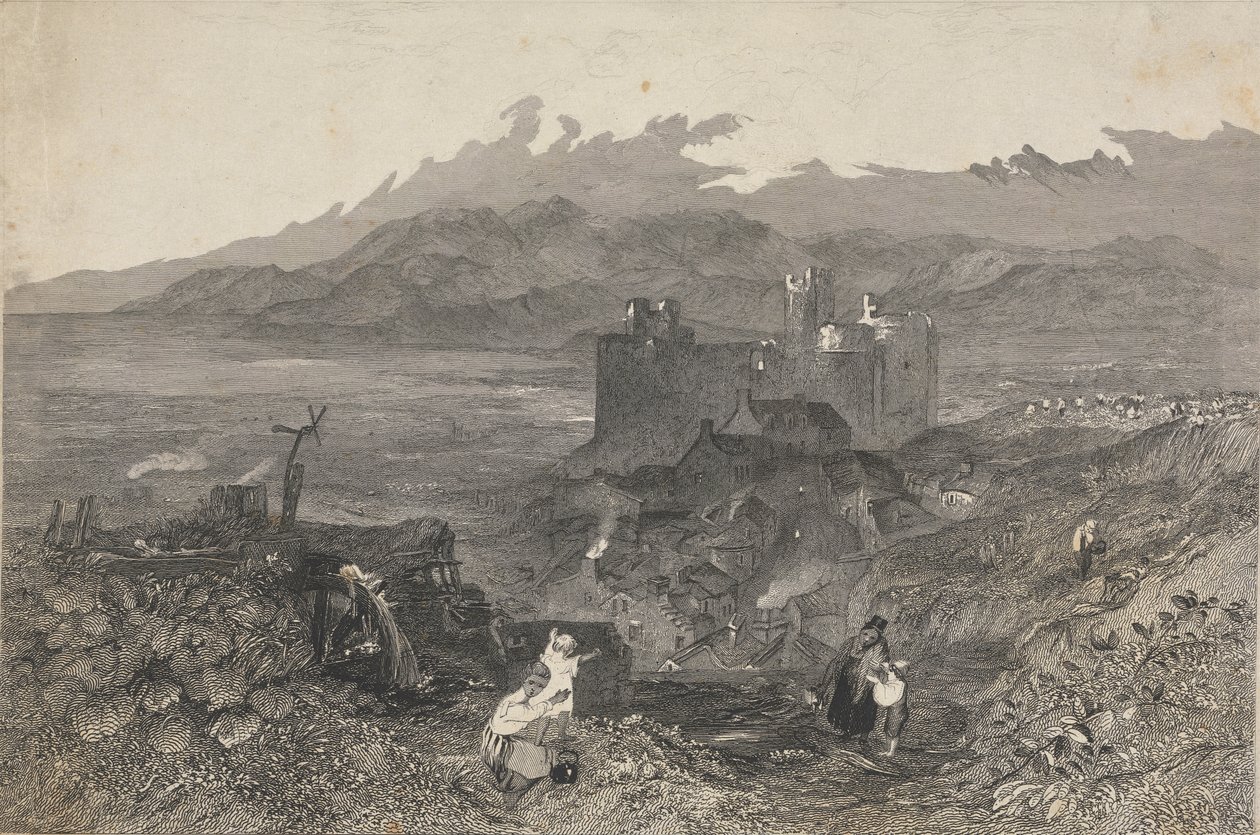 Castelo de Harlech, País de Gales do Norte de W. R. Smith