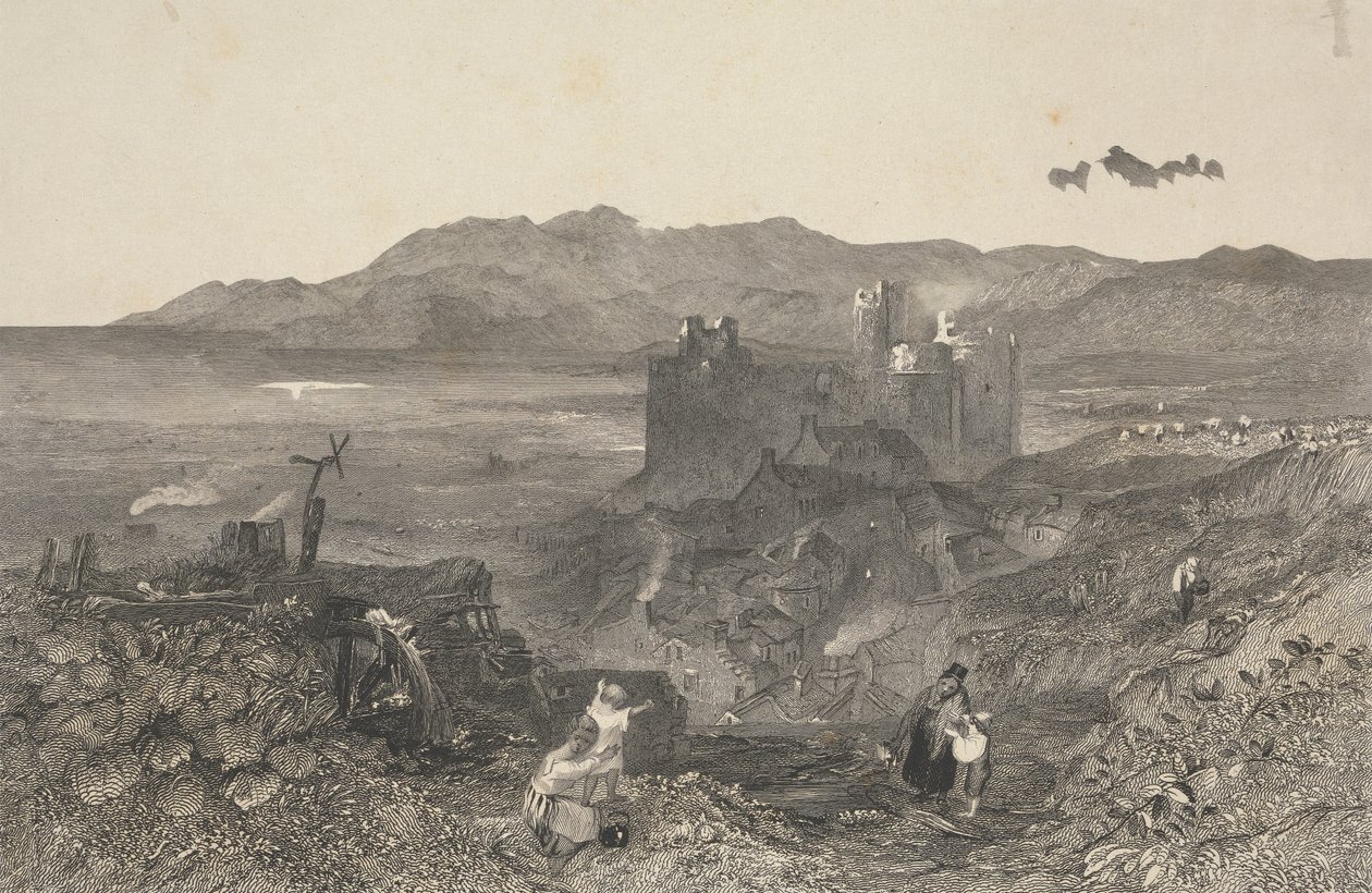 Castelo de Harlech, País de Gales do Norte de W. R. Smith