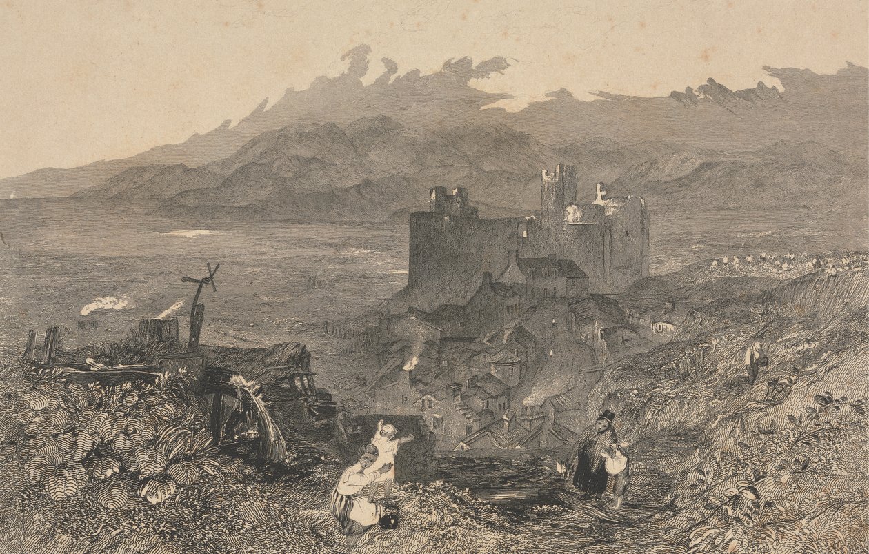 Castelo de Harlech, País de Gales do Norte de W. R. Smith