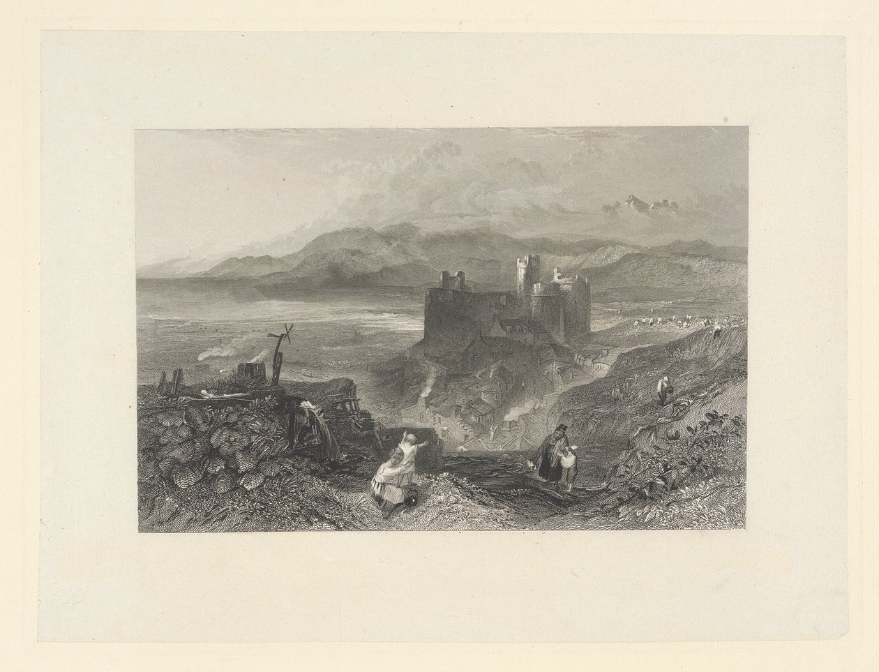 Castelo de Harlech, País de Gales do Norte de W. R. Smith