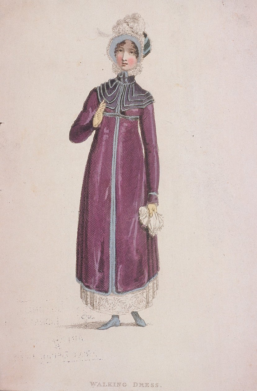 Uma mulher com um vestido para caminhar, c1810 de W Read
