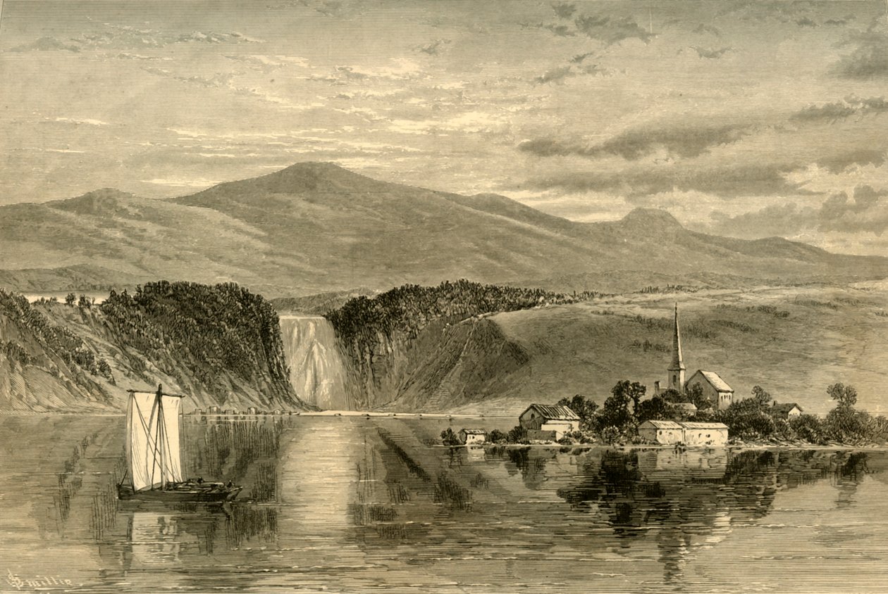 "Falls of Montmorency", 1874.   de W. Roberts