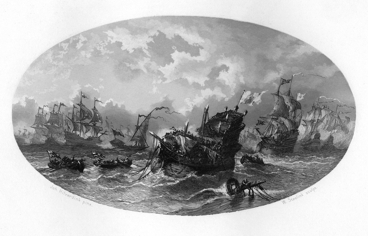 A frota invencível, 1588 c1870 de W. Steelink