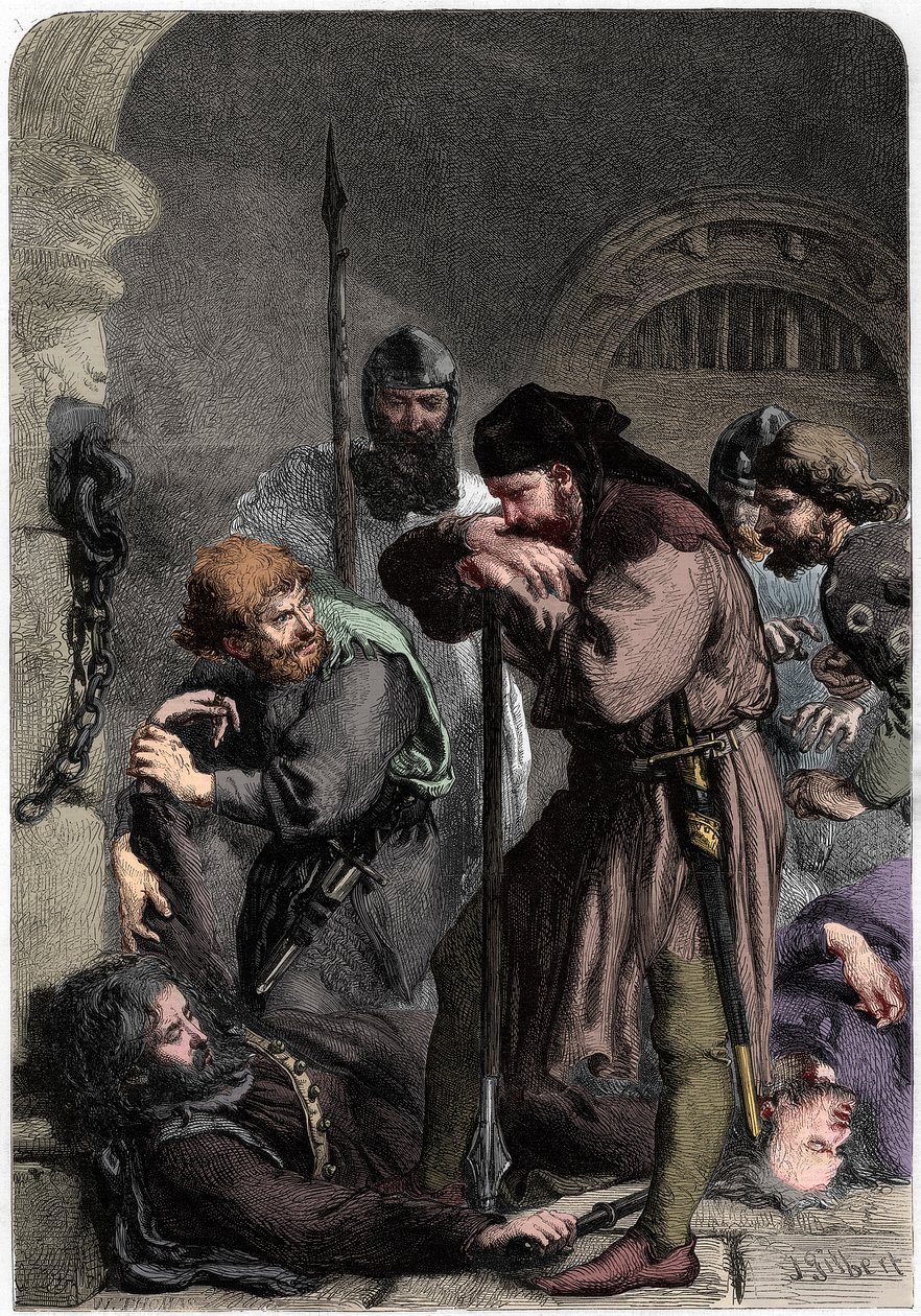 "Morte de Ricardo II", 1861 de W Thomas