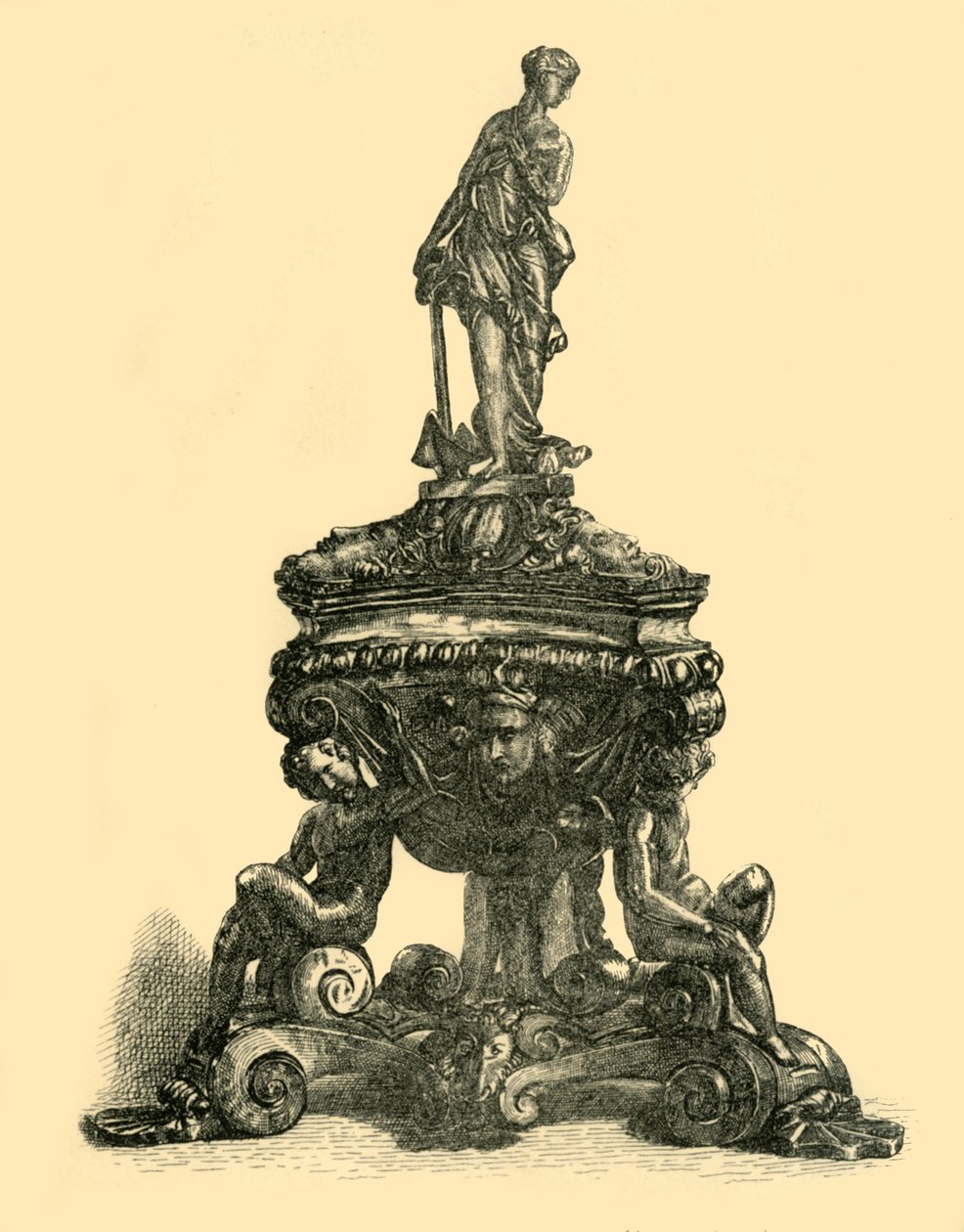Tinteiro em bronze, meados do século XVI, 1881. de W. W. McCarty