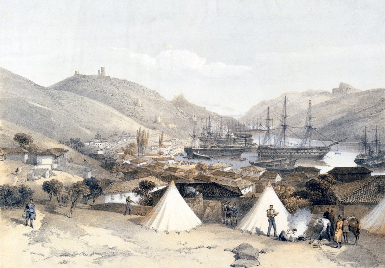 "Balaklava Looking Towards the Sea", 1855.             de W Walton