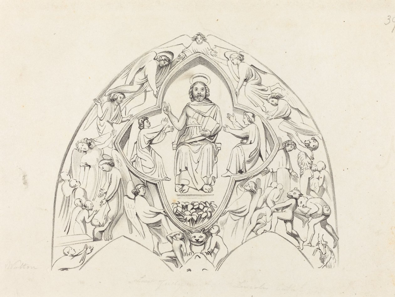 Juízo Final, Catedral de Lincoln de W. Walton after John Flaxman