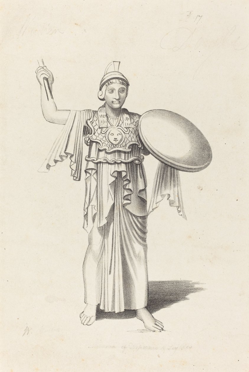Minerva, de um bronze por Dédalo de W. Walton after John Flaxman