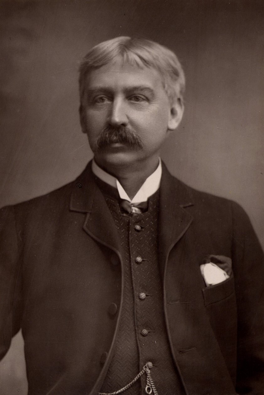 ("Francis") Bret Harte (1836-1902) Editor e escritor de contos americano (woodburytype) de W. and D. (after) Downey