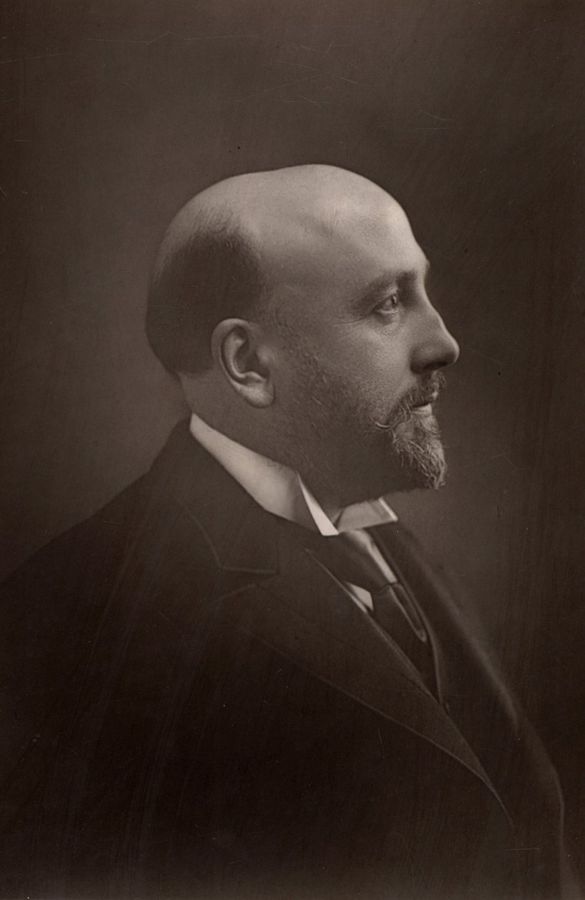 "Alexander Campbell Mackenzie (1847-1935) Compositor e maestro escocês. Diretor da Royal Academy of Music, Londres (1887-1924). (woodburytype) de W. and D. (after) Downey