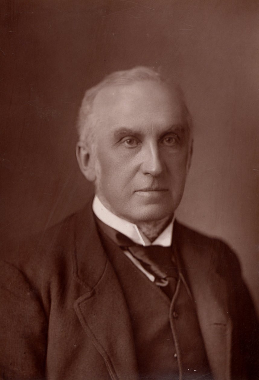 "Charles Russell, primeiro Barão Russell de Killowen (1832-1900) Advogado inglês. Presidente do Supremo Tribunal de Justiça de Inglaterra desde 1894 (woodburytype) de W. and D. (after) Downey