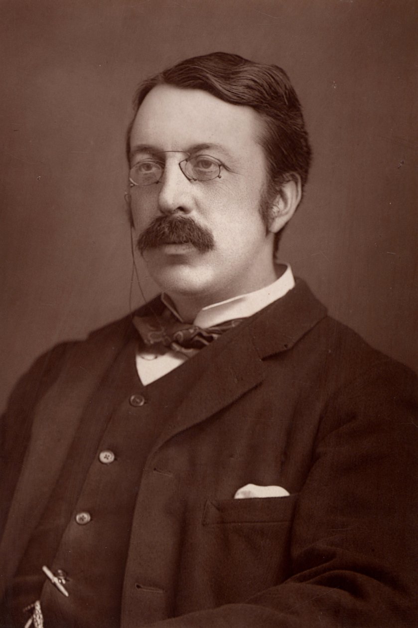 "Charles Villiers Stanford (1852-1924) Compositor e educador musical irlandês, nascido em Dublin. (woodburytype) de W. and D. (after) Downey