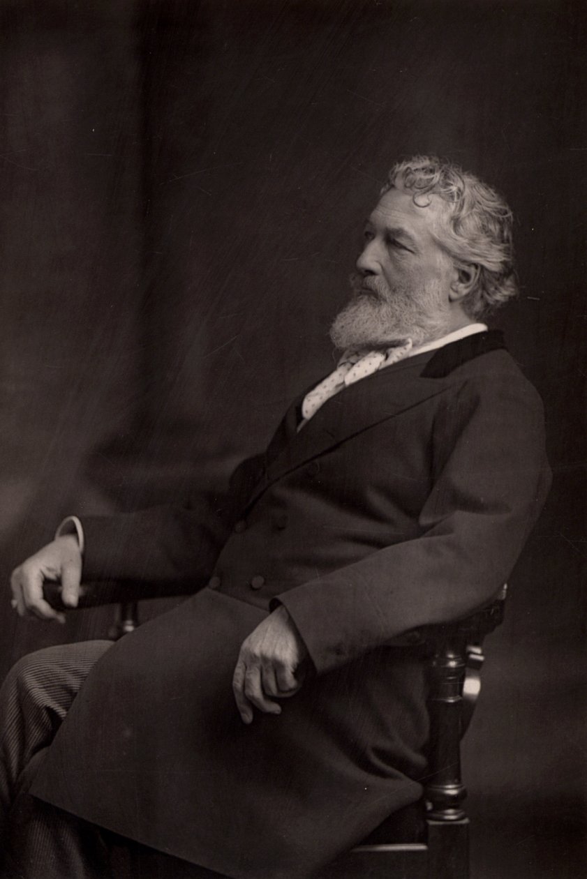 "Frederick ou Frederic, Lord Leighton (1830-1896) Pintor e escultor inglês nascido em Scarborough, Yorkshire. Presidente da Academia Real de 1878 a 1896. (woodburytype) de W. and D. (after) Downey
