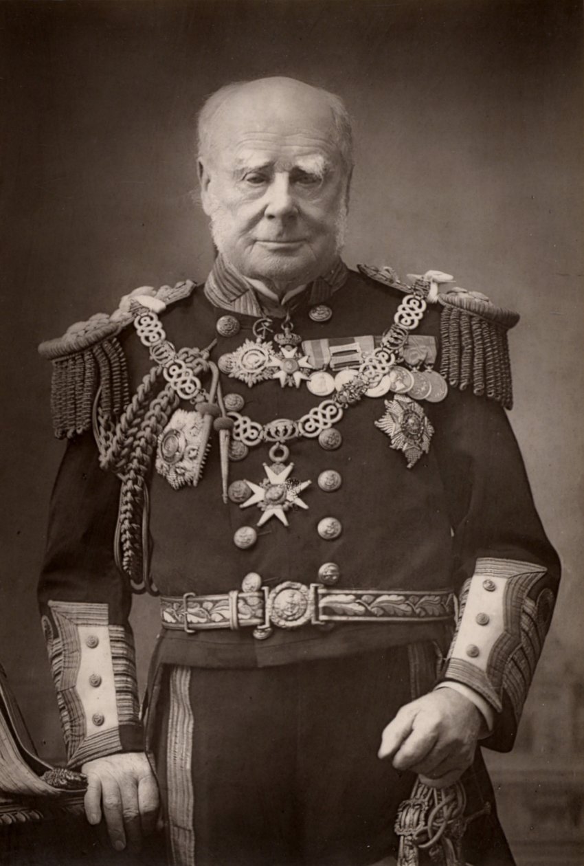 "Henry Keppel (1809-1904) Almirante e cortesão inglês. (woodburytype) de W. and D. (after) Downey