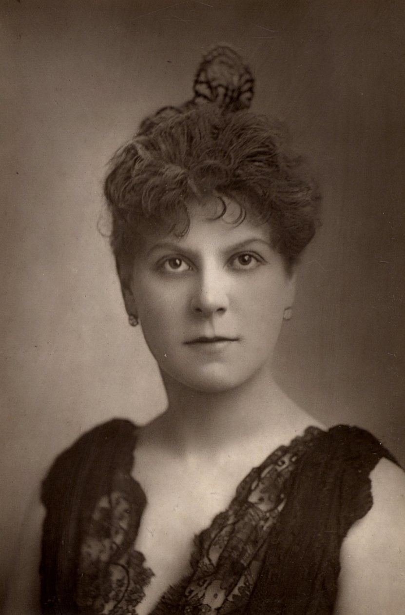 "Jessie Millward (Sra. John Glendinning) Atriz inglesa. Membro da companhia de teatro de Henry Irving. (woodburytype) de W. and D. (after) Downey