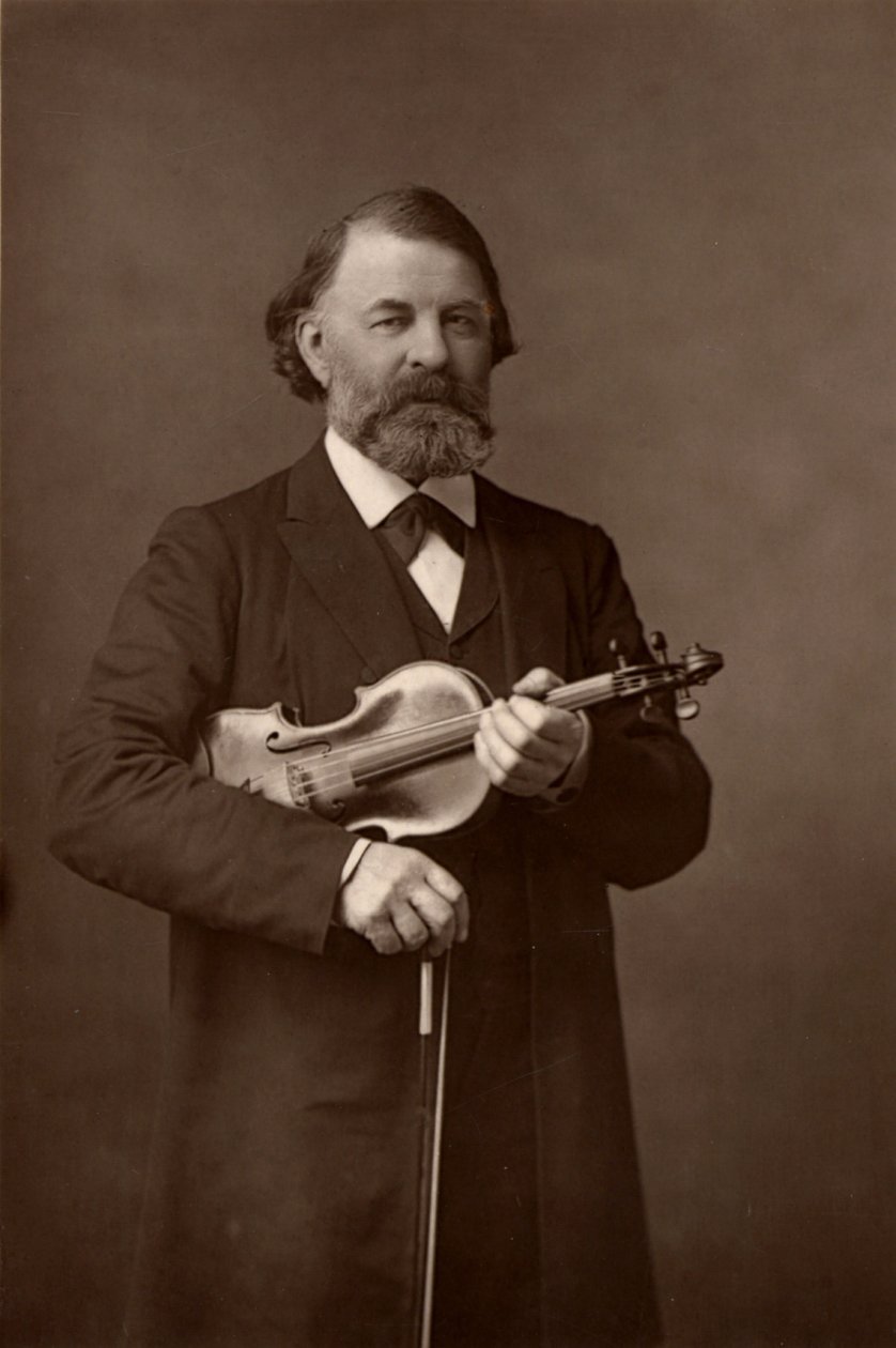 "Joseph Joachim (1831-1907) Violinista húngaro, compositor e diretor do Conservatório de Berlim (woodburytype) de W. and D. (after) Downey