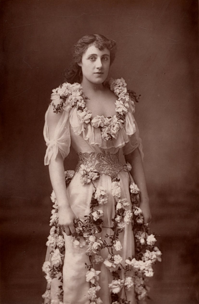 "Julia Neilson (1868-1957) Atriz inglesa (woodburytype) de W. and D. (after) Downey