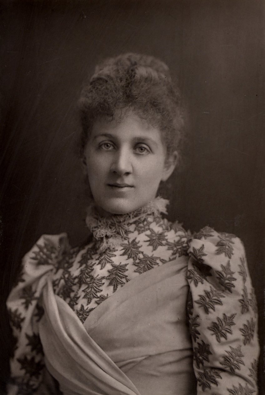 "Liza Lehmann (Elizabetta Nina Mary Frederika Lehmann - 1862-1918) soprano e compositora inglesa. (woodburytype) de W. and D. (after) Downey