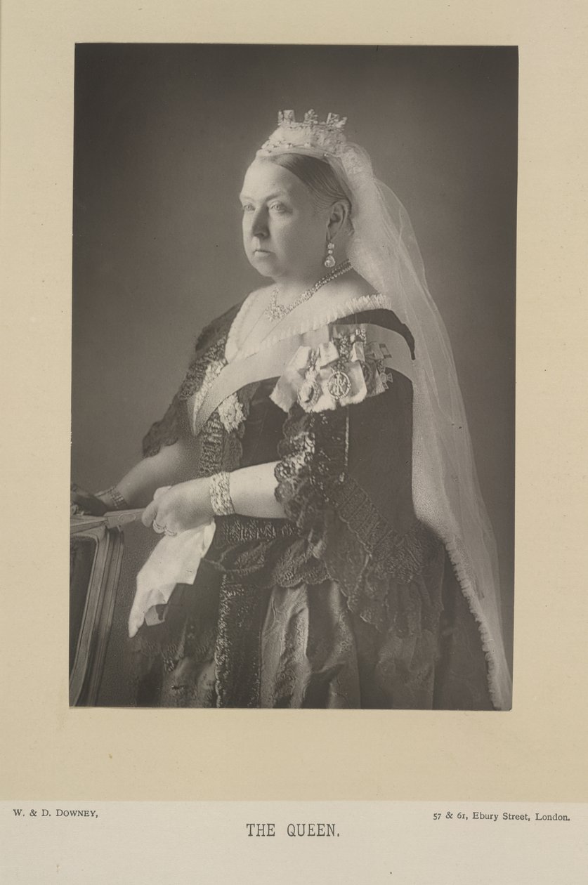 Rainha Vitória. Rainha do Reino Unido da Grã-Bretanha e Irlanda, e (a partir de 1876) Imperatriz da Índia. Retrato. de W. and D. Downey
