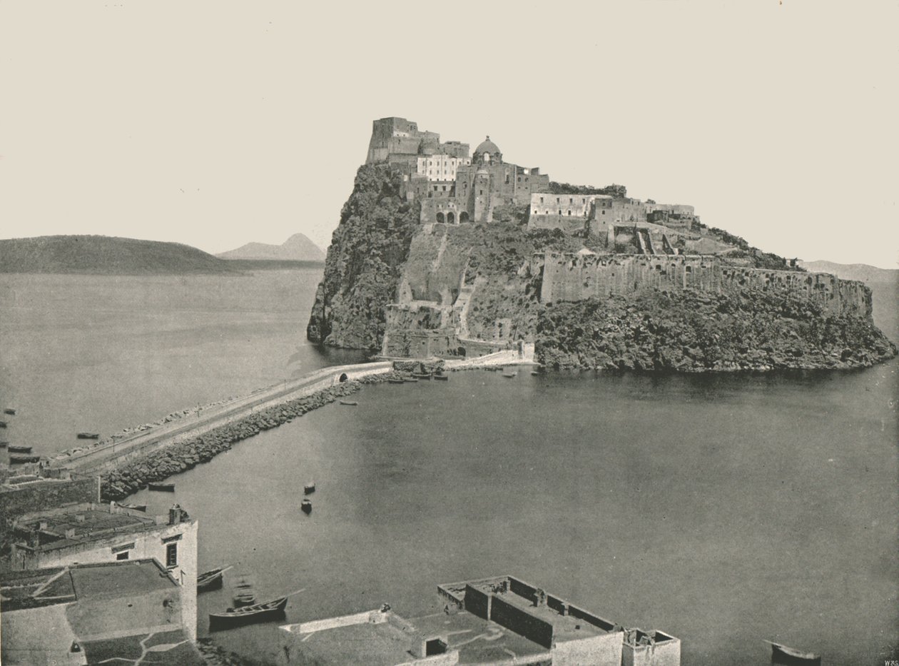 Castelo Aragonese, Ísquios, Itália, 1895. de W and S Ltd